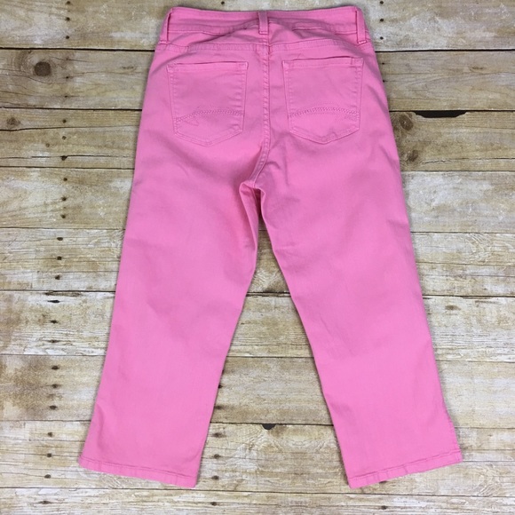 NYDJ | Pink Stretch Crop Jeans | size 2 - Picture 3 of 8